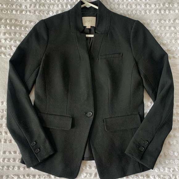 LOFT The Petite One Button Blazer - Picture 1 of 8